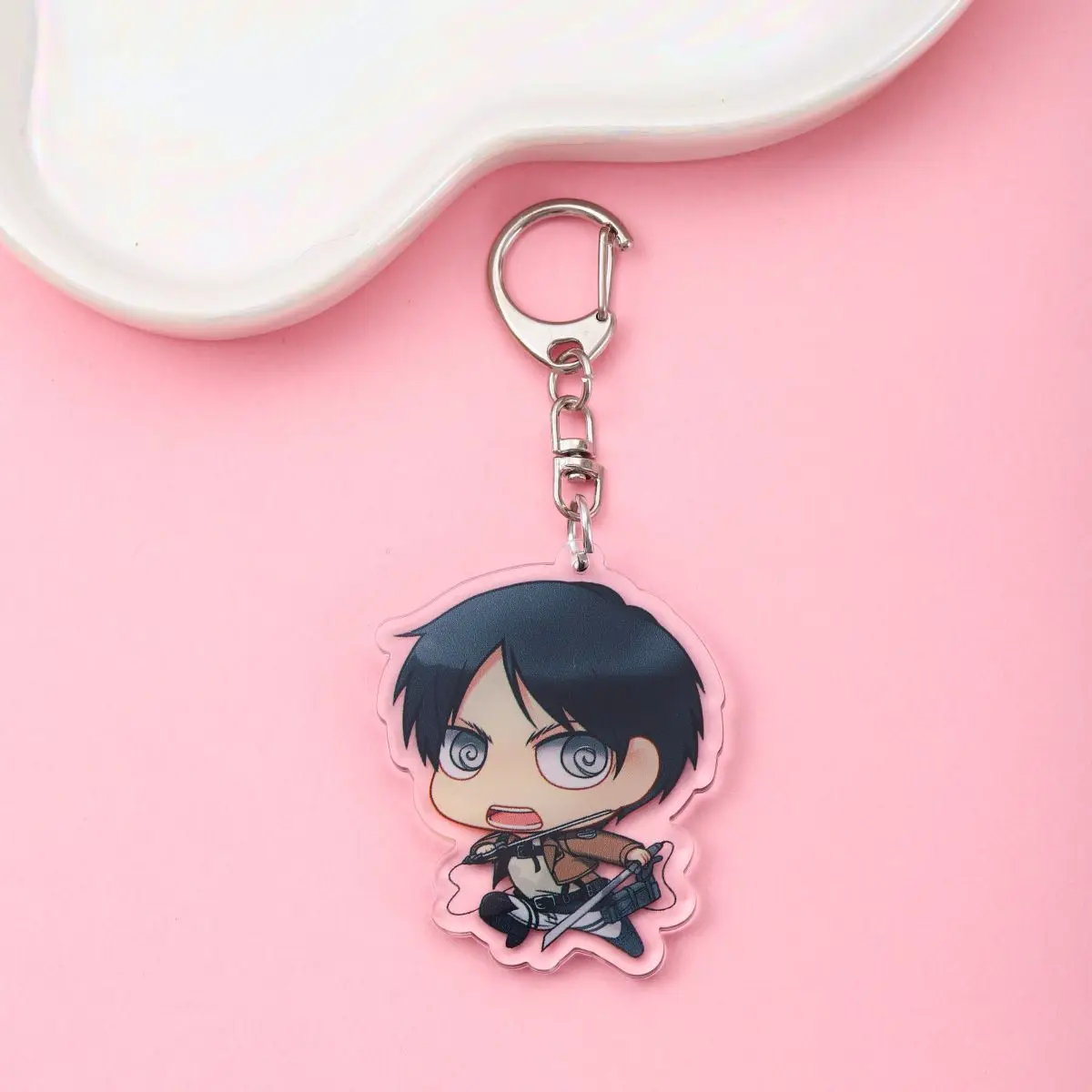 Anime Attack on Titan Acrylic Keychain Pendant Bag Charm Car Keyring Anime Keychain