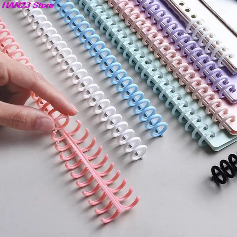 1PC30Holes12mm22mmLooseleafPlasticBindingRingSpringSpiral