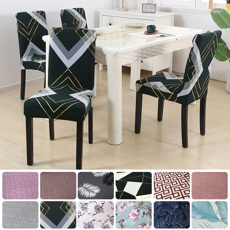 Spandex Chair Cover Modern Kitchen Seat Case  Universal Slipcover Chair Covers for Dining Room Wedding Funda De Silla