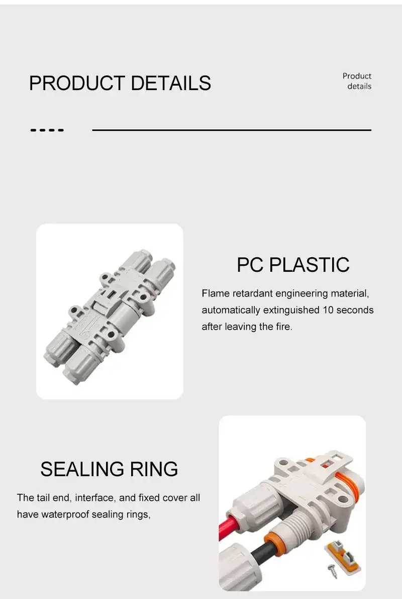 Description Picture 4 of itemWaterproof 120A 1200V Male Female Connector 10mm2 Big Current Parking Air Conditioner Plug Electric Forklift Generator Connector