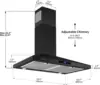 Range Hood Black,Wall Mounted Range Hood 30 inches,Black Kitchen Hoods with Touch Controls,Stainless Steel Range Hood in Black 6