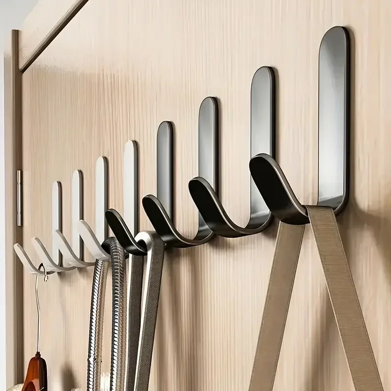 Strong Self-Adhesive J-hook Waterproof Hanging Towel Bathroom Kitchen