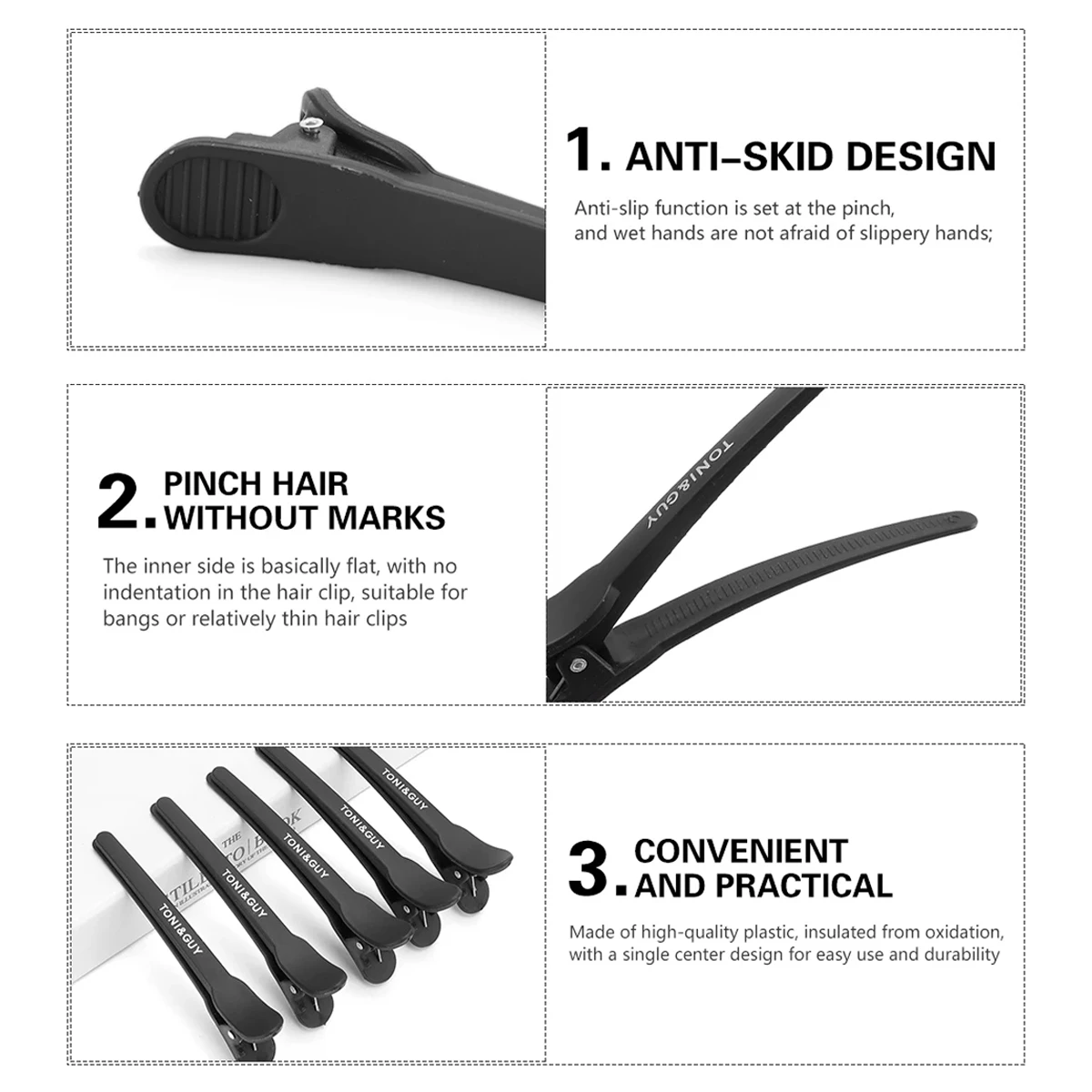12-Piece Anti-Slip Hair Clips Set - Portable, Multifunctional Styling Tools
