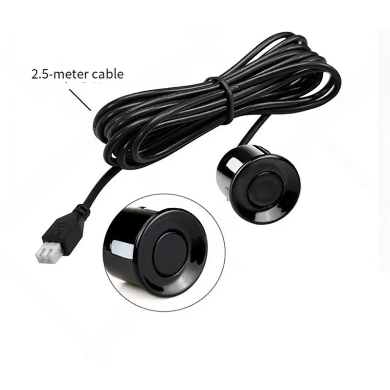 B48A 디지털 디스플레이 장애물 거리 알람 차량용 LED 주차 센서 키트 (4개 레이더 정확한 파크트로닉 키트 포함)