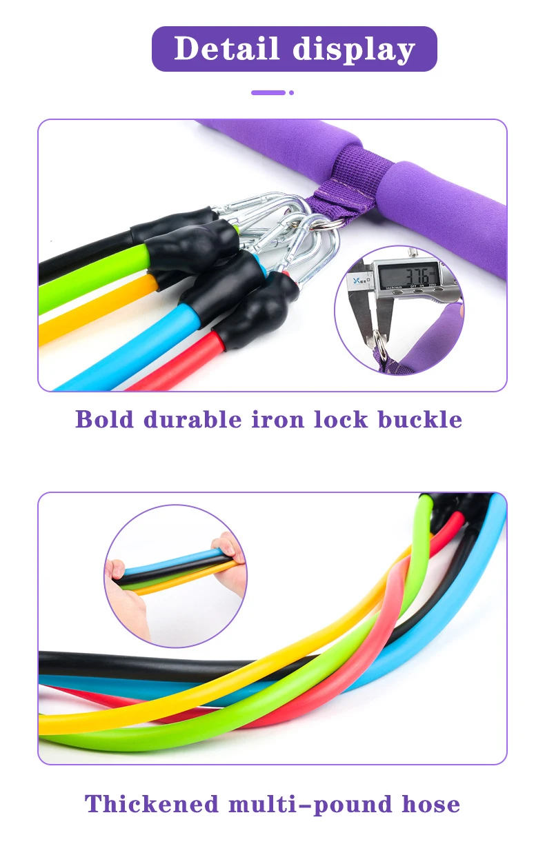 Multifunktions-Spannseil, elastisches Yoga-Pedal-Abzieher, Widerstandsband mit rutschfestem Griff, Beinstreckung, Spannseil für Zuhause – Detail 4