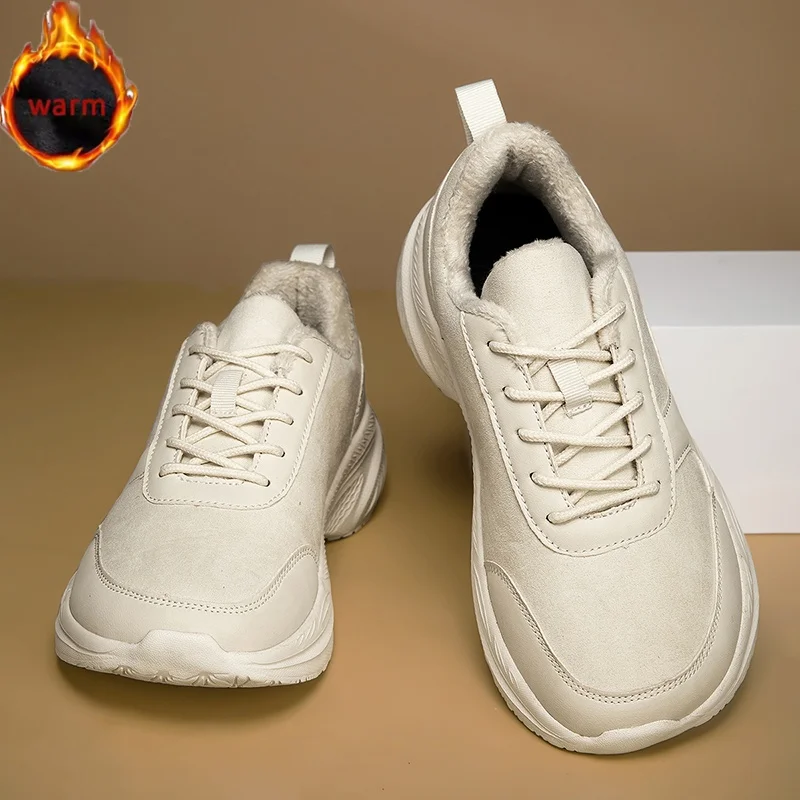 Winter Wide Head Men's sneakers Unisex Barefoot Comfortable Big Size warm Casual Shoes Non-slip Hiking Shoes Minimalist