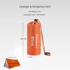 2 Person Emergency Shelter Bivy Survival Tent Kit Mylar Tube Tent Sleeping Bag Waterproof Outdoor SOS Thermal Blanket Reusable 5
