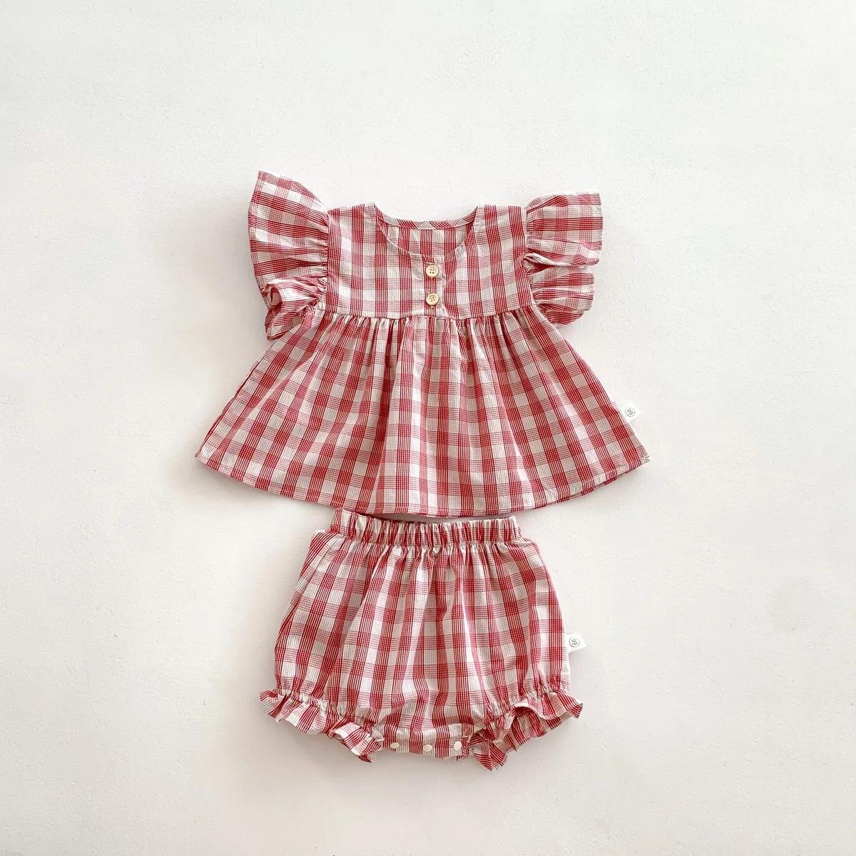 Girls Summer Ruffle Tee and Bloomer Outfit