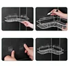 Bathroom Storage Rack Wall Mounted Non Perforated Corner Storage Rack Home Bathroom Shampoo Cosmetics Storage Drain Basket 5