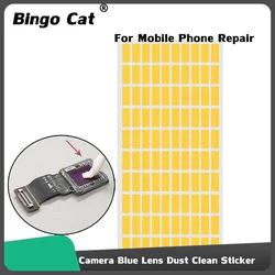 Rear Camera Blue Lens Dust Clean Sticker Optical Stickly Dust Cleaning Glue For iPhone X 11 12 13 14 Main Camera Dust Remove