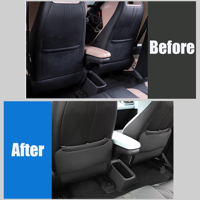 For BYD Seagull Dolphin Mini Black leather Seat anti kick pad anti scratch pad wear resistant protection