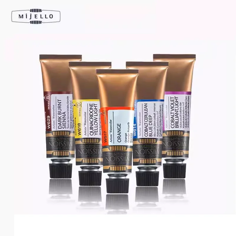 Mijello Mission Gold Water Color Series1 Natural Plant Extra Fine Watercolor Piant 15ml Tubes Painting Artists Drawing Supplies