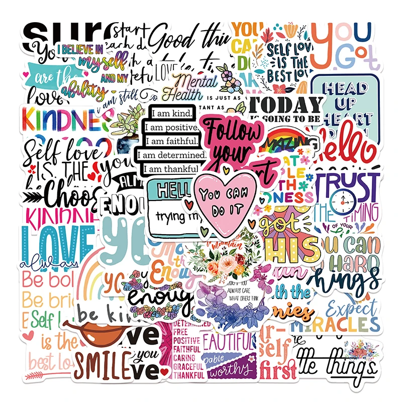 

52 шт. вдохновляющие наклейки мотивационные фразы жизни цитаты наклейки DIY ноутбук учебная комната Скрапбукинг наклейки детские игрушки Motiva