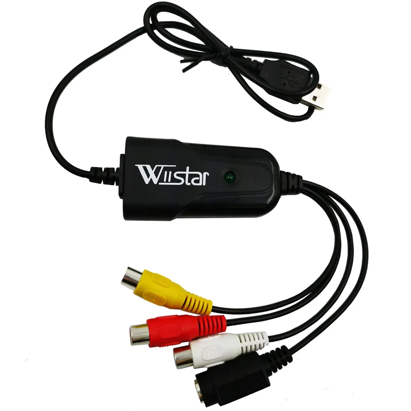 Acquisition vidéo Adaptateur de carte capture audio portable USB 2.0 VHS  sur DVD pour Win7 / Win8 / XP / Vista, lecteur gratuit