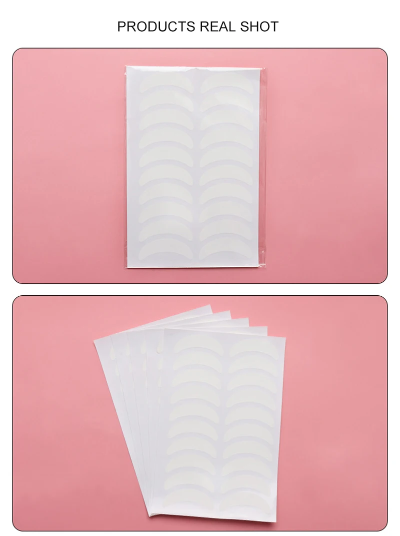 Description Picture 6 of itemset Eyelash Extension Patches Under Eye Pads Tips Sticker Eyelashes Paper Adhesive Natural Eye Lashes Makeup Tool