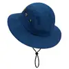 Solid Color Quick Dry Summer Baby Sun Hat Adjustable Nylon Children Fisherman's Hat Kids Outdoor Large Brim Bucket Cap Panama 4