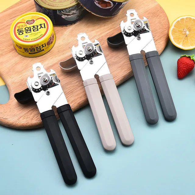 Abrelatas Manual de lata profesional multifuncional de acero inoxidable,  abridor de latas de agarre de cerveza artesanal, abrebotellas, Gadgets de  cocina - AliExpress