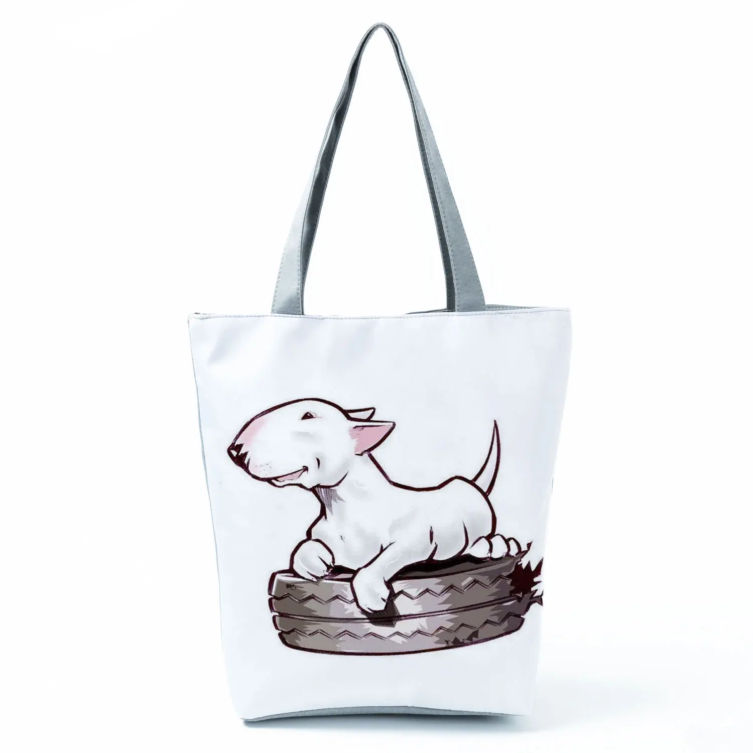 Personalized Oil Painting Greyhound Dog Prints Casual Handbag Designers Durable Eco Shopping Travel Sport Bags Women Totes Bag 