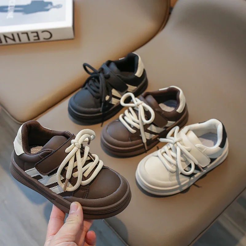 Description Picture 4 of itemChildren's Sports Shoes Toddler Breathable Non Slip Comfort Sneakers Lightweight Hook and Loop Soft Sole Running Casual Shoes