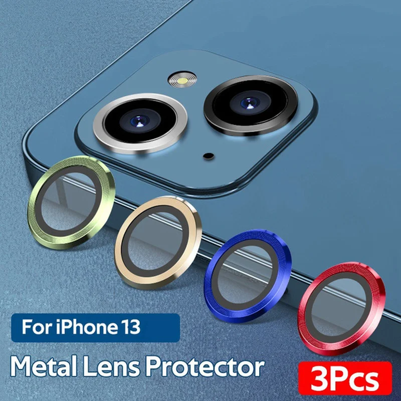 Aluminum Camera Lens Protector Glass For Iphone 13 13 Mini Pro Max Camera Protective Glass For Iphone 13 Pro Back Lens Protector