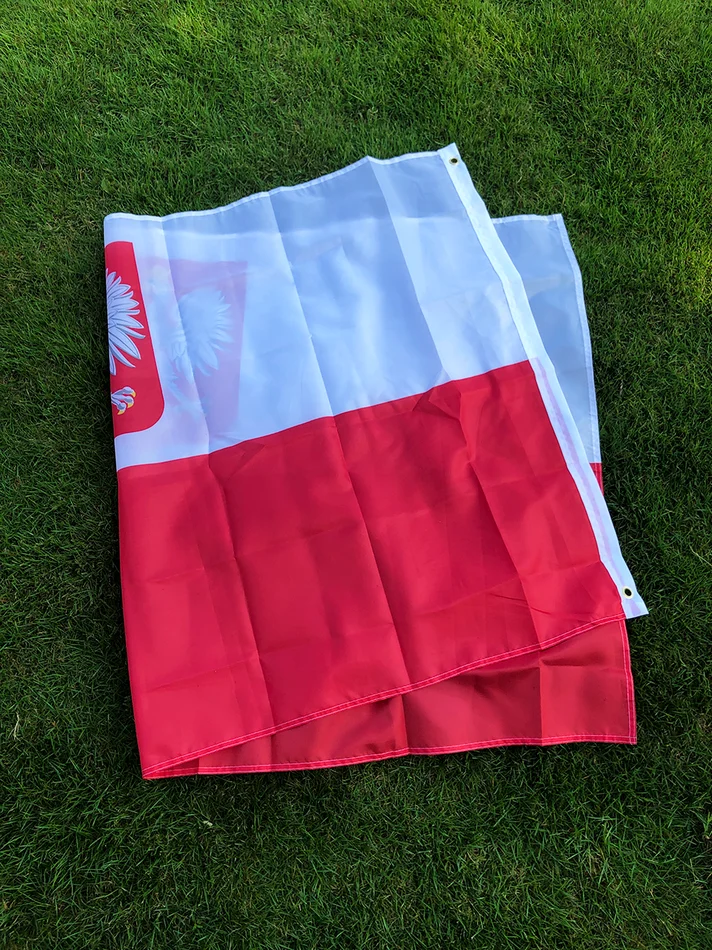 SKY FLAG Polen-Adlerflagge 3x5 Fuß 90x150cm Die Adlerflagge der Republik Polen Polnische Flaggen Weiß-Rot EU-Polen-Flaggen – Detail 5