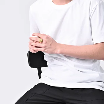 The Key of Solomon Rings Stainless Steel The Seal of the Seven Archangels Ring Amulet Male titanium steel Jewelry M4 4