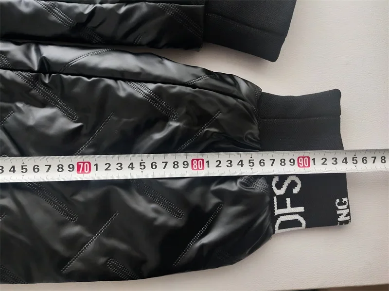 Winter Warm Waterproof Glossy Two Piece Sets Women Thicken Down Cotton Parkas Hooded Coats Suits High Wasit Sweatpants Outfits