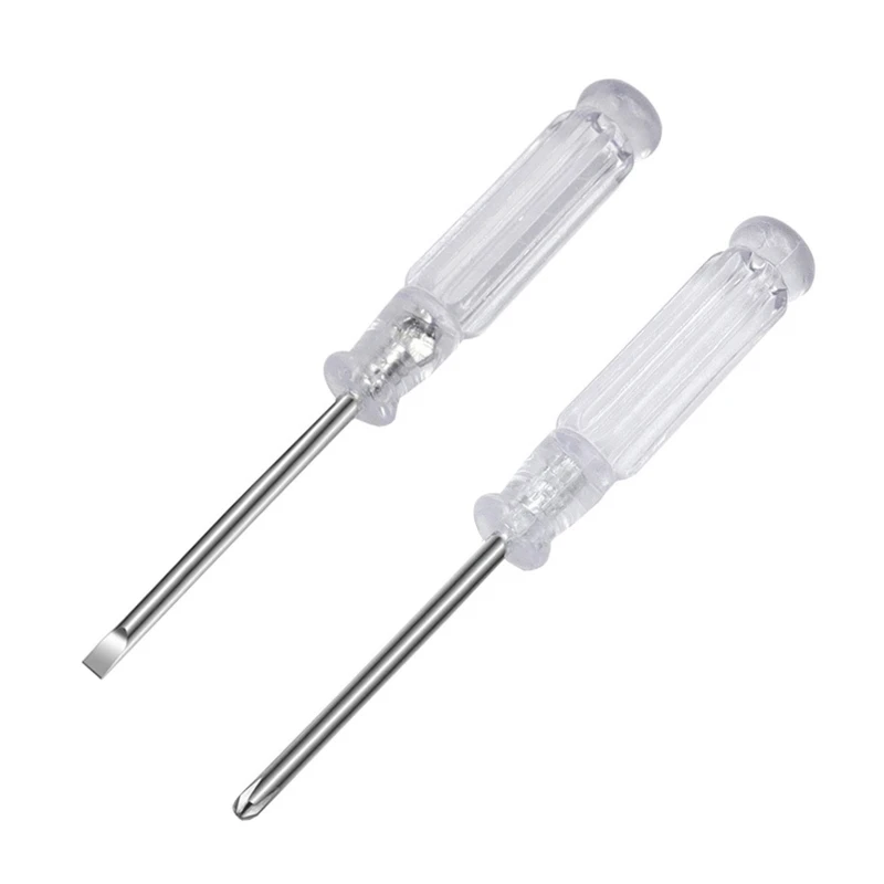 

DONG 95mm/3.7-inch Length Mini Screwdriver Transparent Crystal Screwdriver Repair