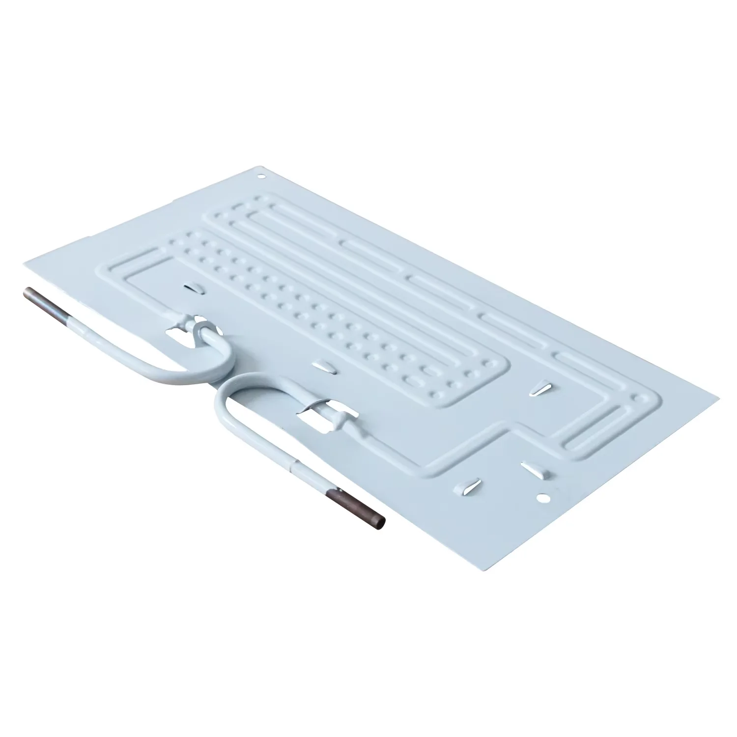 แผ่นระเหยอลูมิเนียมสำหรับตู้เย็น แผ่นระเหยแบบแบนสำหรับช่องแช่แข็ง พร้อมคาปิลลารี ขนาด 40x21 1