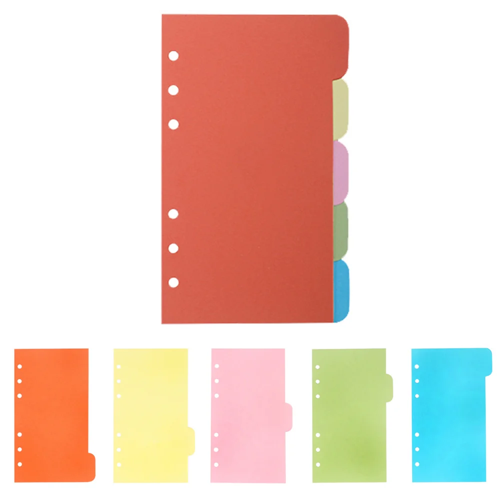 

25PCS Divider Set Colored Binders Divider Index Cards Notepad Notebook Accessories School Stationery