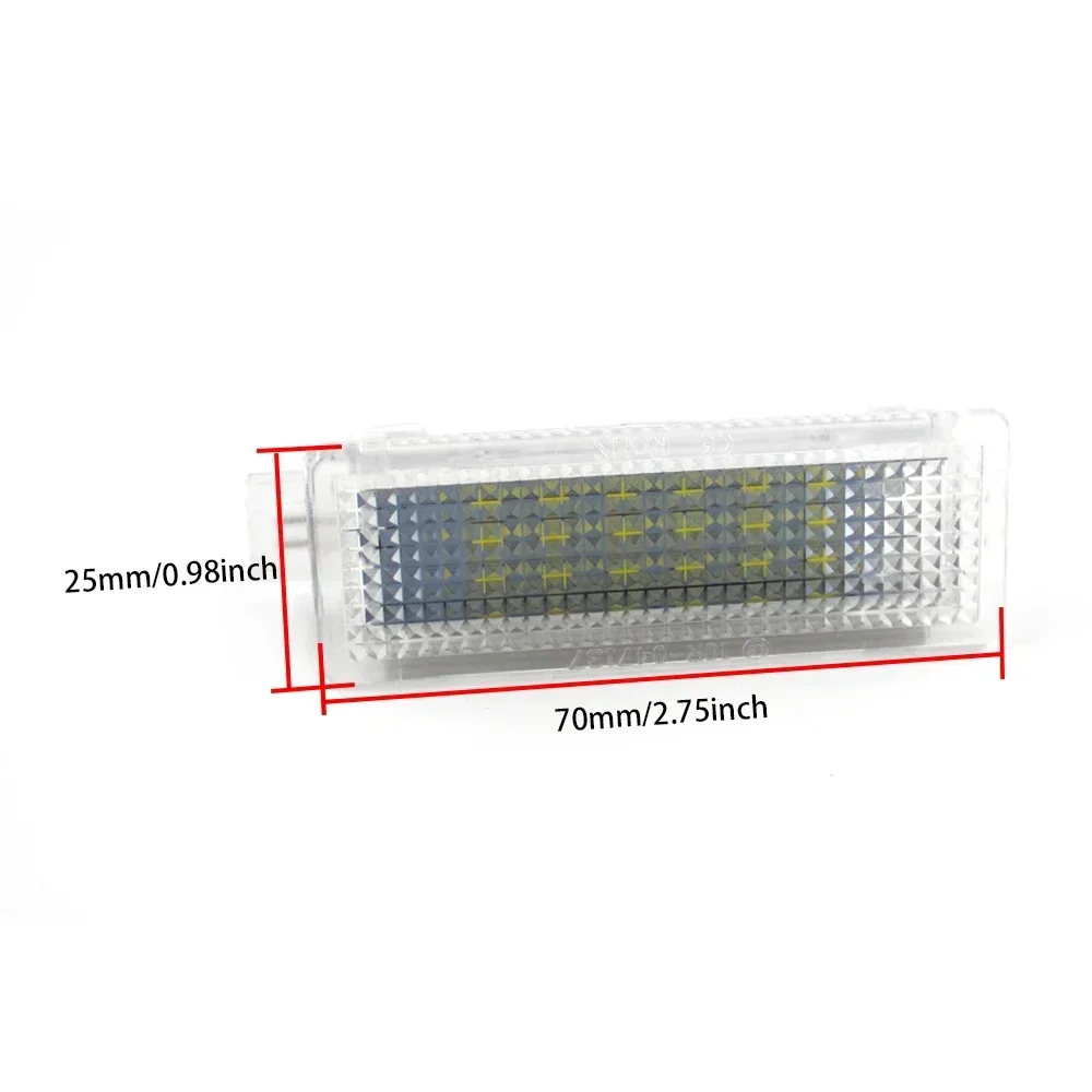 2PCS Car LED Courtesy Footwell Under Door Interior Light Luggage for BMW E60 E92 E93 E81 E87 E88 F01 F02 F10 F11 F18 F20 X5