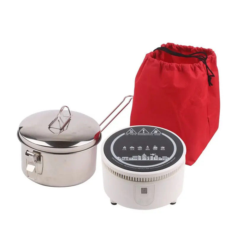 Multifunctional Portable Mini Induction cooker With Cook pot Mini Hot pot heating stove Household Furnace One-click Touch panel induction cooker