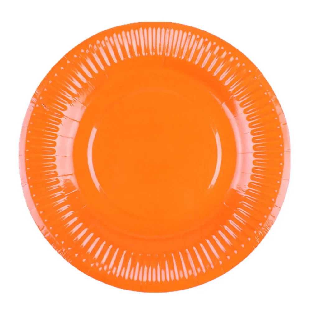 Colorful DIY Craft Materials Disposable 7 Inch 9 Inch Round Paper Plate For Kindergarten Creative Handwork Supplies