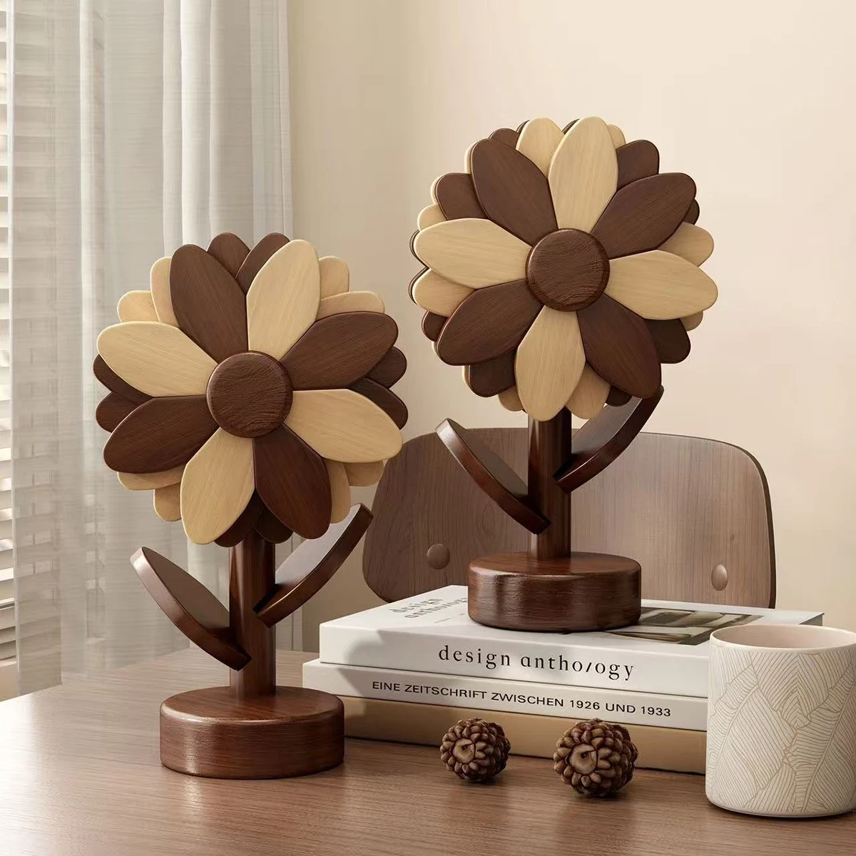 Sunflower Wooden Coaster Mat 1