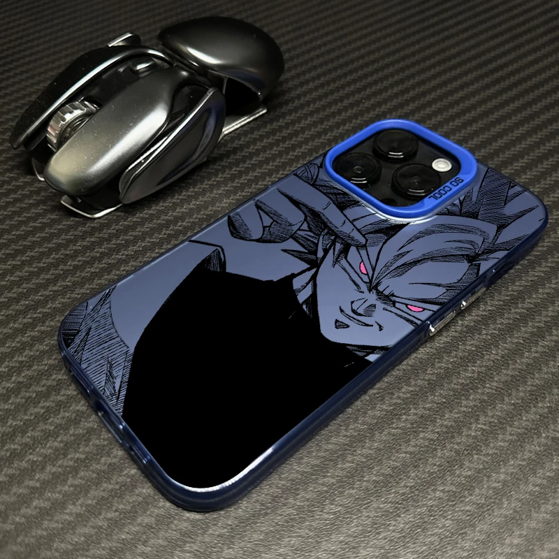 thumbnail image 1 of Saiyan Anime Dragon Balls para Apple iPhone 15, 14, 13, 12, 11, XS, XR, X Pro Max Plus, funda trasera plateada colorida para teléfono, 1 of 5