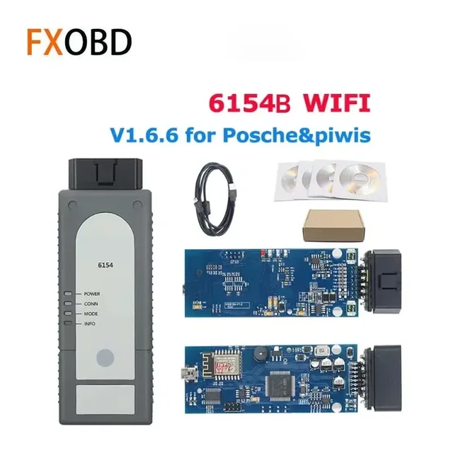 최고의 OKI 6154 WIFI V1.6.6.0 포쉬 &amp; Piwis OBD2 자동차 스캐너, V6.2.2 키젠 포함