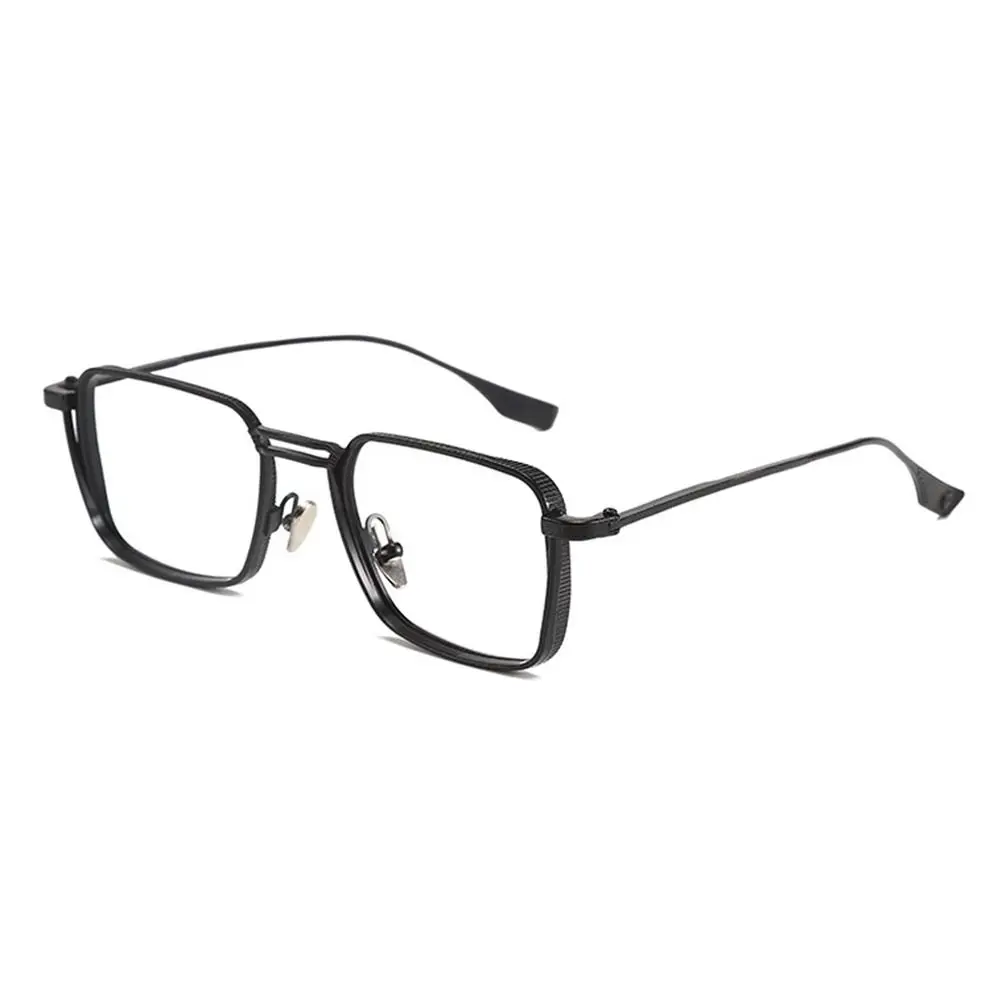 Klassische Blue Ray Blocking Anti-Blaulicht Brille Augenschutz Metall quadratische Brille ultraleichte Rahmen Brillen Männer Frauen – Detail 10