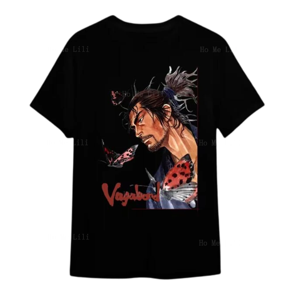 Farfalle Vagabond Samurai Manga T-Shirt Unisex In Cotone