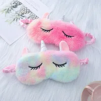 Cartoon Unicorn Party Anime Sleeping Mask Kids Gift Cute Blindfolds Travel Sleep Eye Band Shade Rest Eyepatch 2