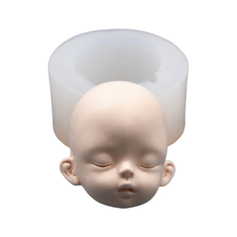 

Силиконовая форма для головы человека, 3D формы для помадки, для лица, модель, форма для головы куклы, Прямая доставка