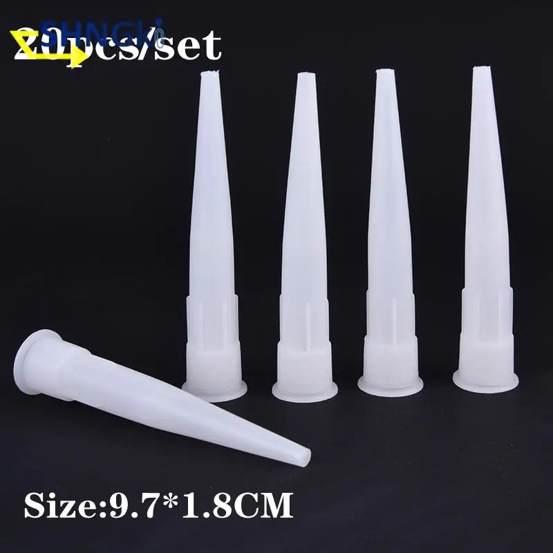 20pcs Universal Caulking Gun Nozzles Construction Tools Plastic Glass Glue Nozzles Sealant Silicone Caulking Tips