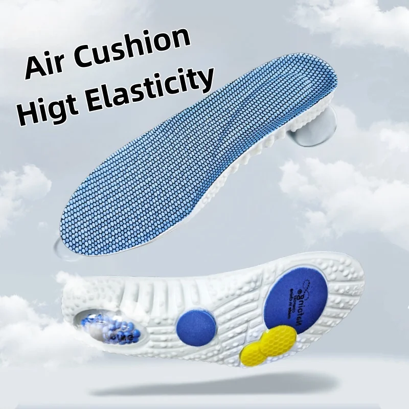 Sports slippers for shoes with air cushion, shock absorption, high flexibility, arch support for men and women, running, travel sole