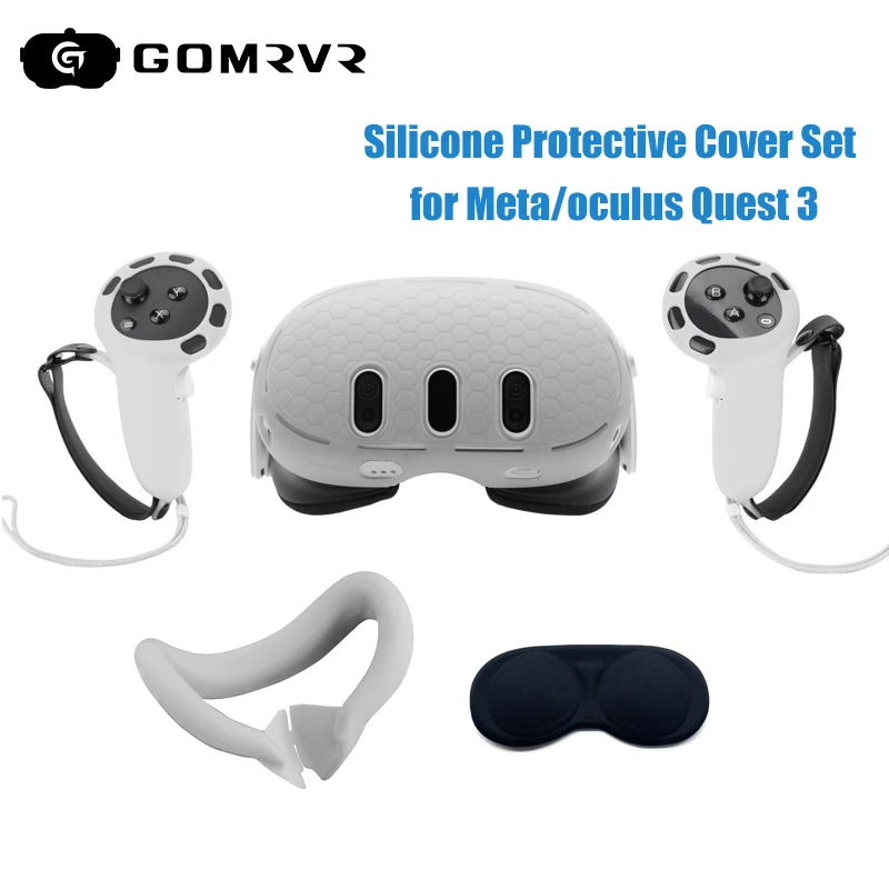 Gomrvr-capa Protetora de Lente para Meta Quest Nariz Anti-vazamento Pad Acessórios vr Escudo Protetor Conjunto de Peças