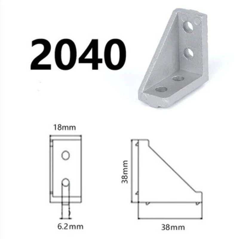 canto montagem 2028 2040 3030 4040 ângulo
