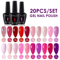 NAILCO 15ml 10/20pcs Gel Nail Polish Set Spring Summer Color UV Gel Nail Art All For Manicure  Gel Paint For DIY Professionals 2