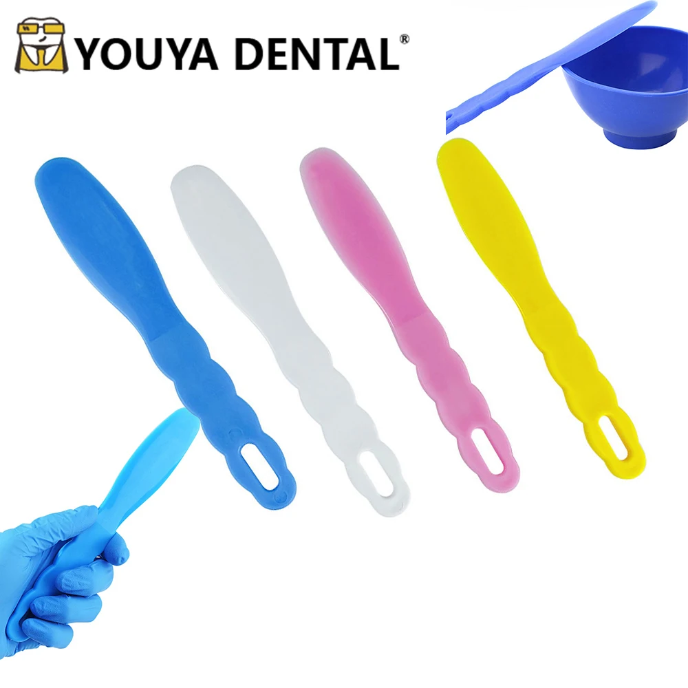 MixingSpatulaDentalDisposablePlasticSpatulasMixingknifeCement