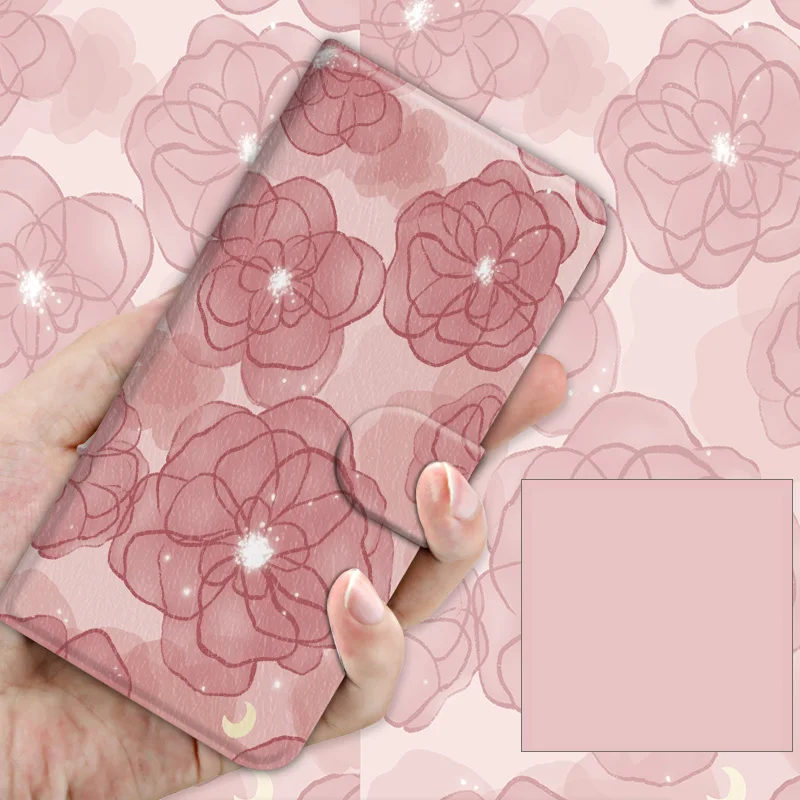 Luxury Floral Flip Dustproof Phone Case – Premium Back Cover  with Elegant Design