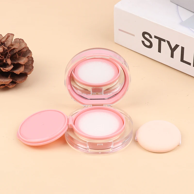 Rosa Mini Air Kissen Foundation DIY Box Leere Puff Box Mit Spiegel Für BB Creme Kosmetische Behälter Make-Up Fall Hautpflege – Detail 7