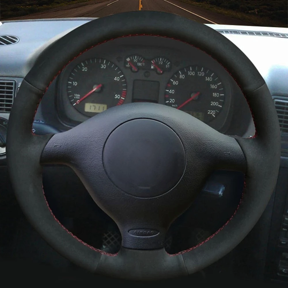 

Сделай Сам, черная замшевая кожа, искусственная кожа для Volkswagen VW Golf 4 IV Passat B5 Passat, вариант Polo Bora Sharan