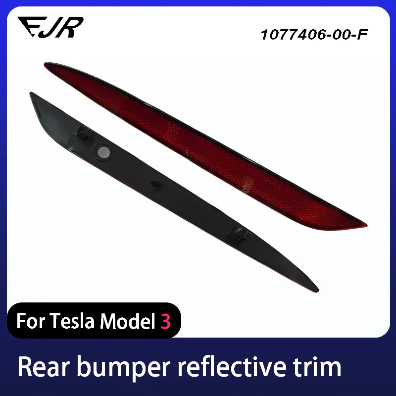 Rear Bumper Reflector Red Lens Car Tail Reflector Light Replacement For Tesla Model 3 2017 To 2023 Left OE: 1077407 00 F - 34 - View #6